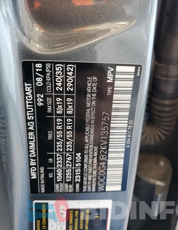 WDC0G4JB2KV135757 Photo# 13