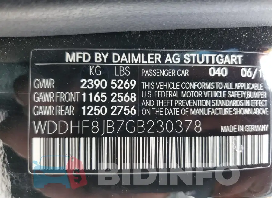 WDDHF8JB7GB230378 Photo# 12
