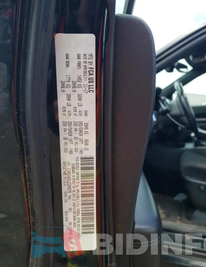 1C4RDHAG3JC205575 Photo# 13
