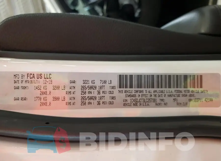 1C4SDJCT3LC257391 Photo# 14