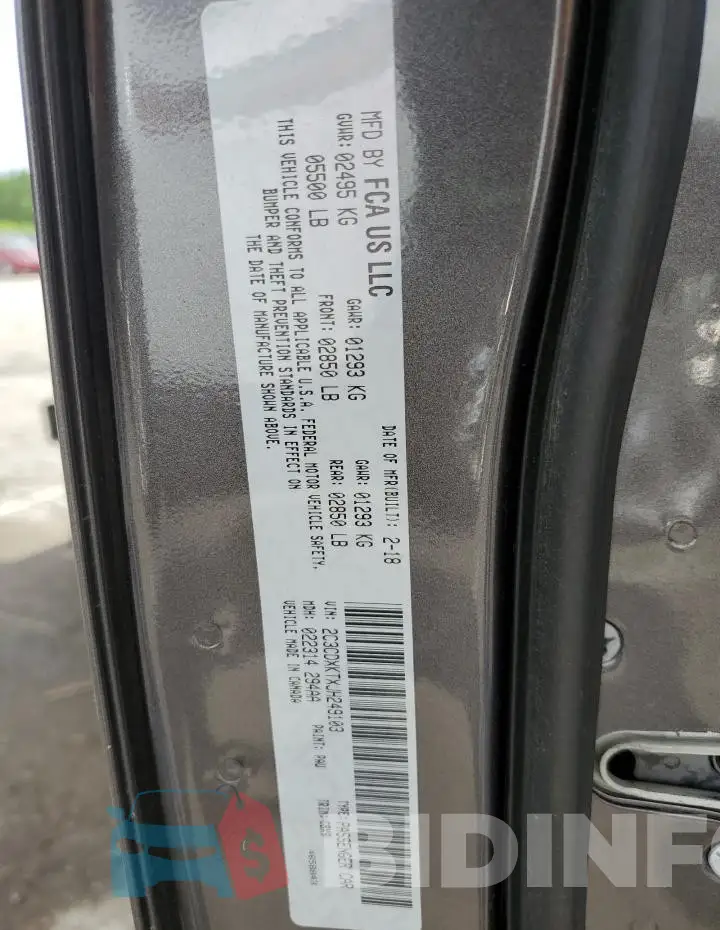 2C3CDXKTXJH249103 Photo# 13