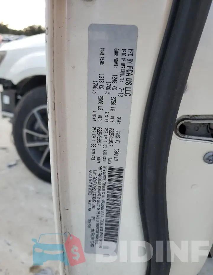 3C4PDCAB2JT474802 Photo# 13