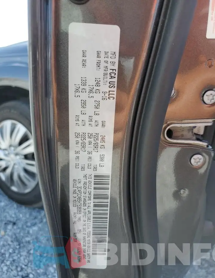 3C4PDCAB5HT539359 Photo# 13