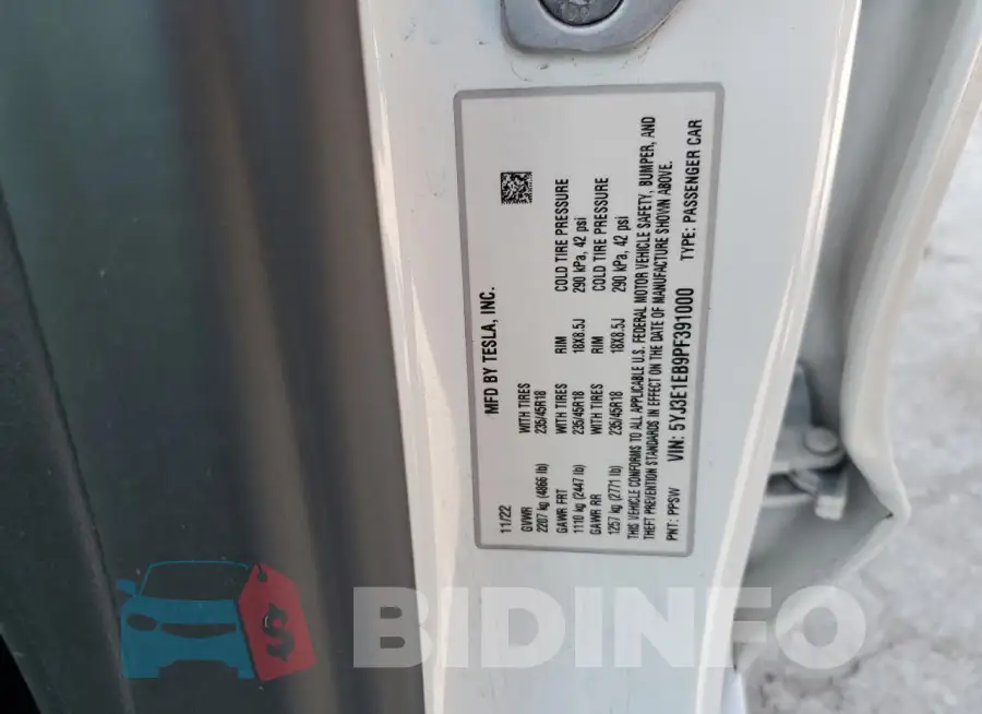 5YJ3E1EB9PF391000 Photo# 12