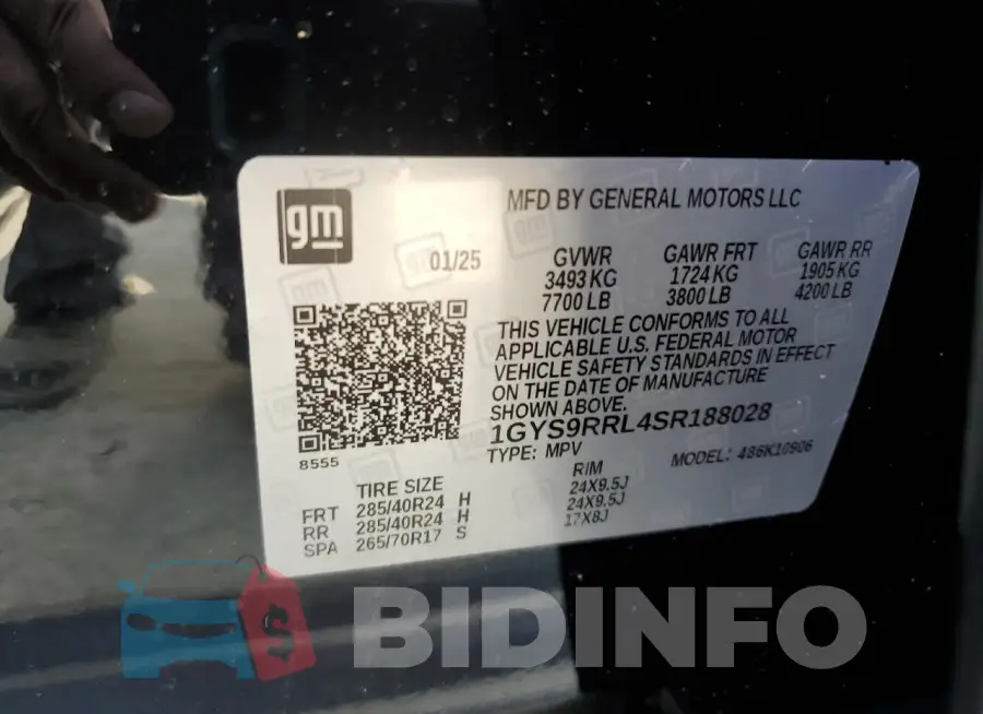1GYS9RRL4SR188028 Photo# 13