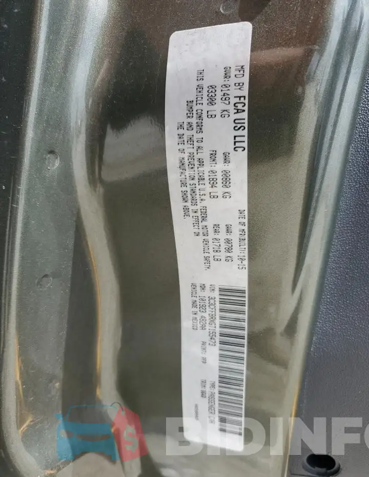 3C3CFFBRXGT155473 Photo# 12