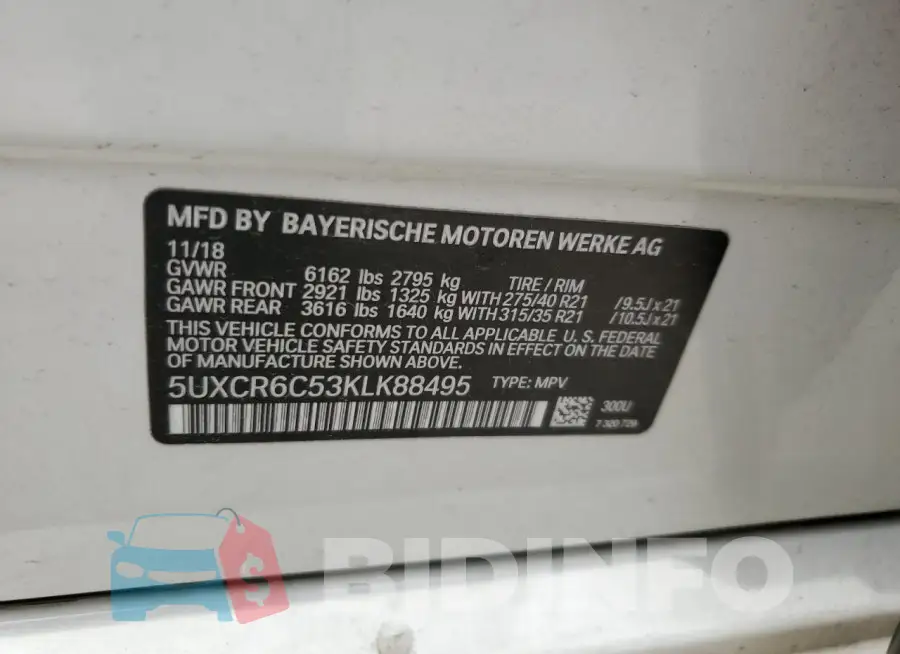 5UXCR6C53KLK88495 Photo# 13