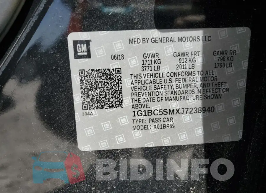 1G1BC5SMXJ7238940 Photo# 12