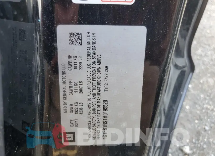 1G1FB1RS1H0195528 Photo# 12