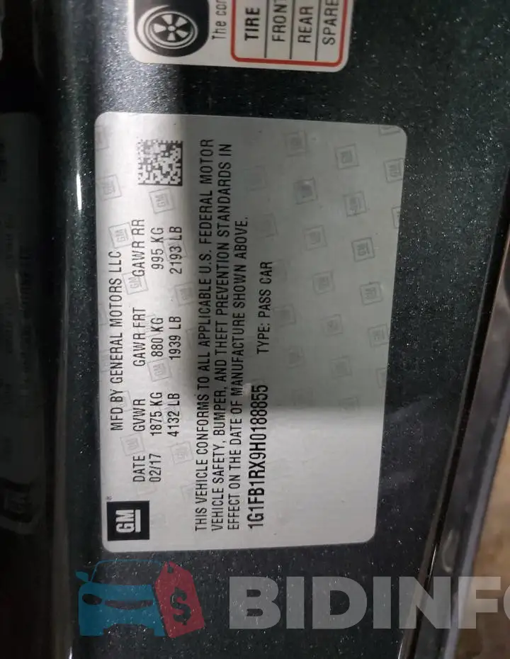 1G1FB1RX9H0188855 Photo# 12