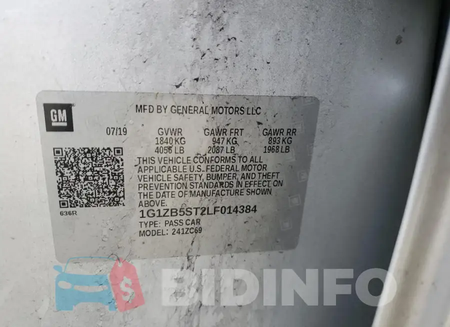 1G1ZB5ST2LF014384 Photo# 12