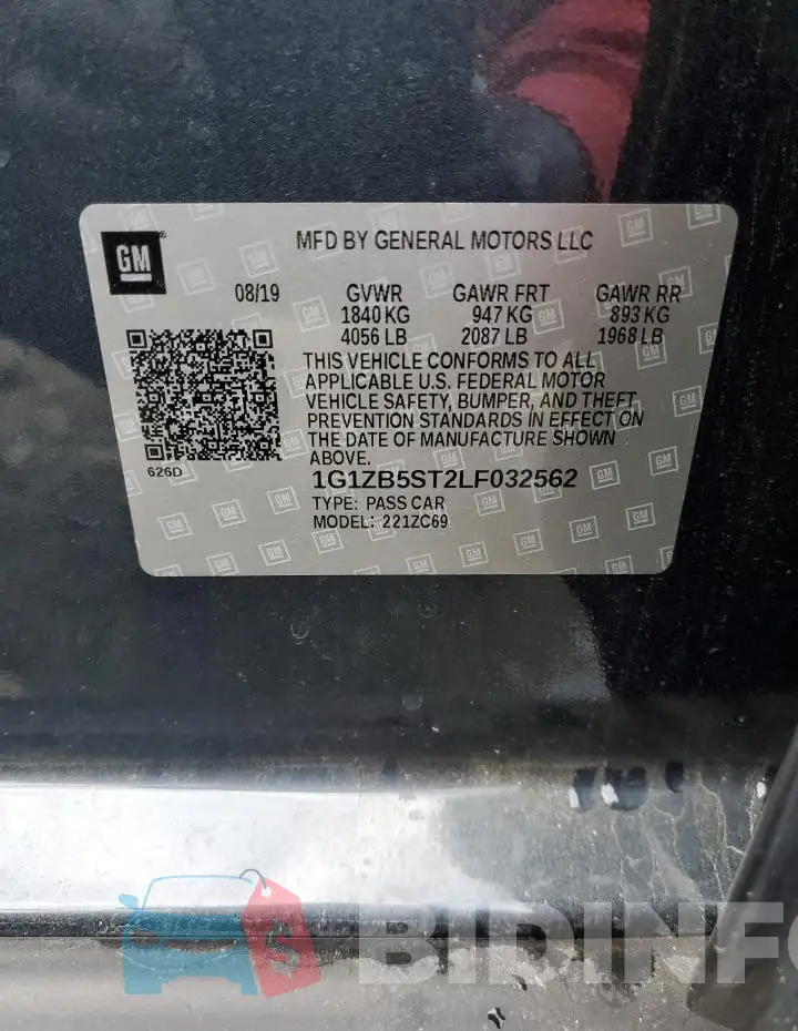 1G1ZB5ST2LF032562 Photo# 13