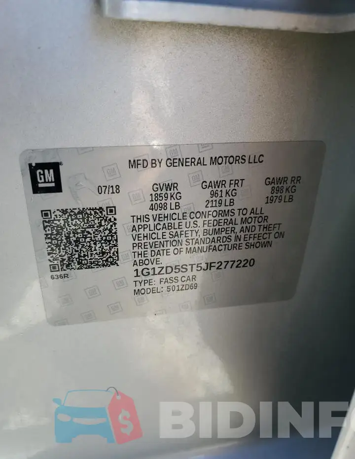 1G1ZD5ST5JF277220 Photo# 12