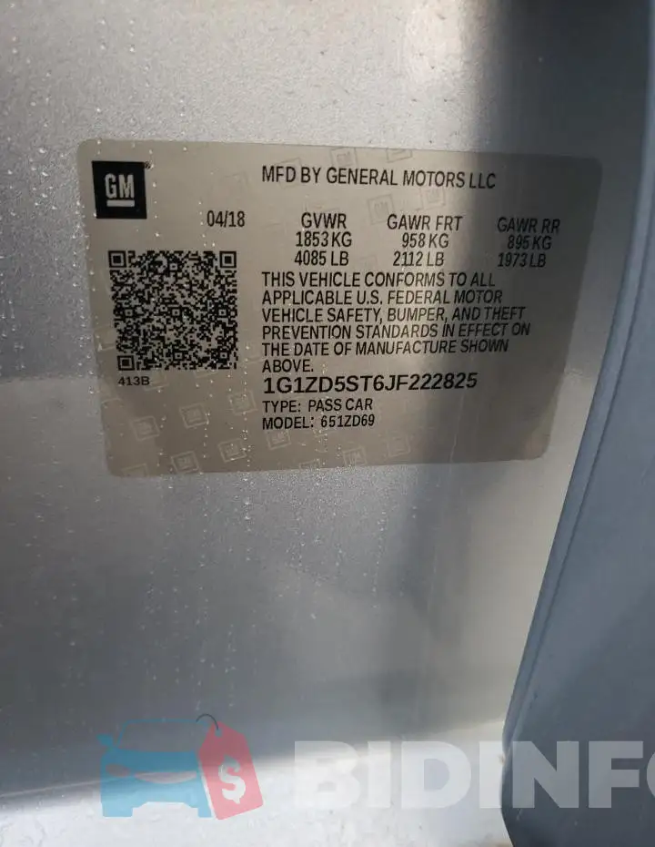 1G1ZD5ST6JF222825 Photo# 12