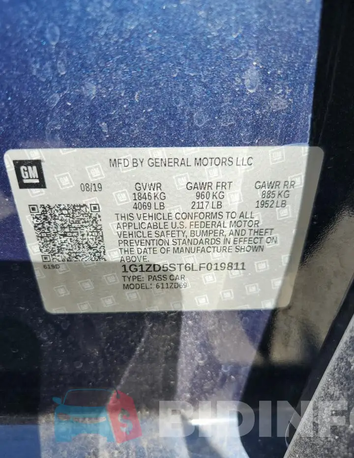 1G1ZD5ST6LF019811 Photo# 12