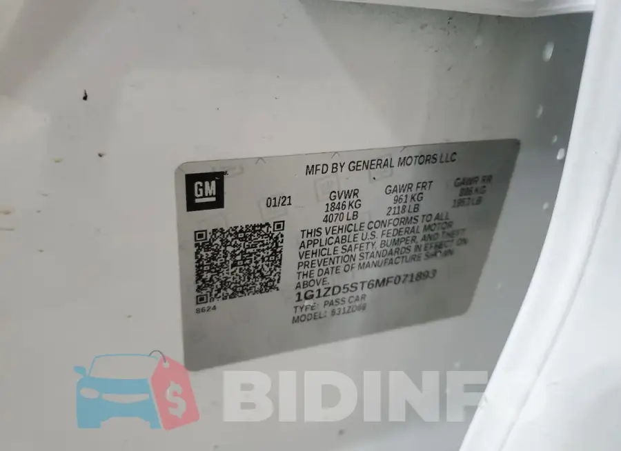 1G1ZD5ST6MF071893 Photo# 12