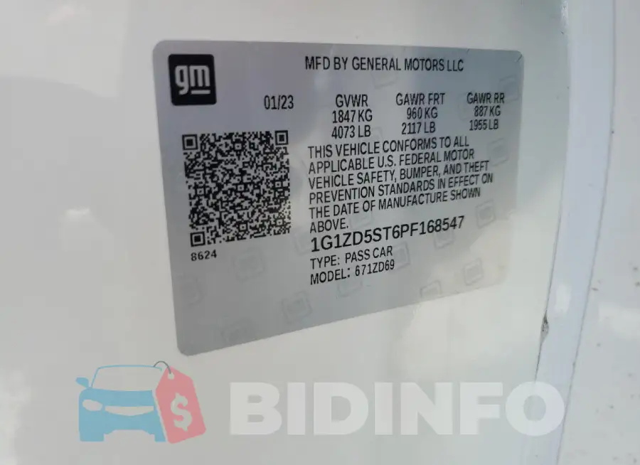 1G1ZD5ST6PF168547 Photo# 12