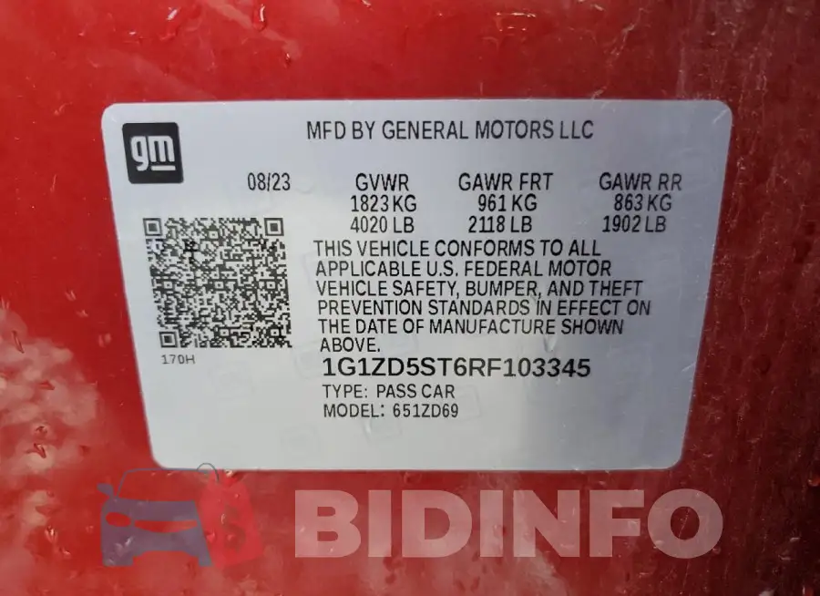 1G1ZD5ST6RF103345 Photo# 13