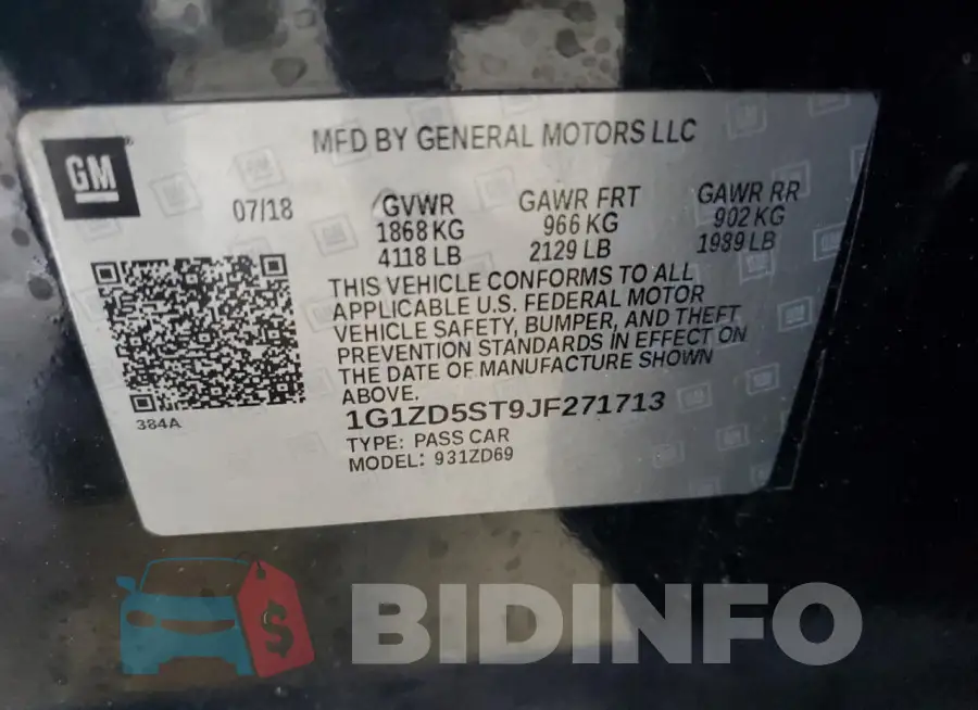 1G1ZD5ST9JF271713 Photo# 12