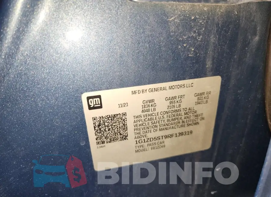 1G1ZD5ST9RF139319 Photo# 13