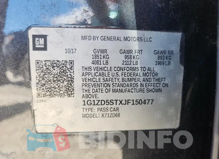 1G1ZD5STXJF150477 Photo# 12