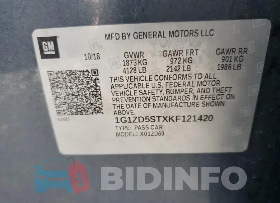 1G1ZD5STXKF121420 Photo# 12