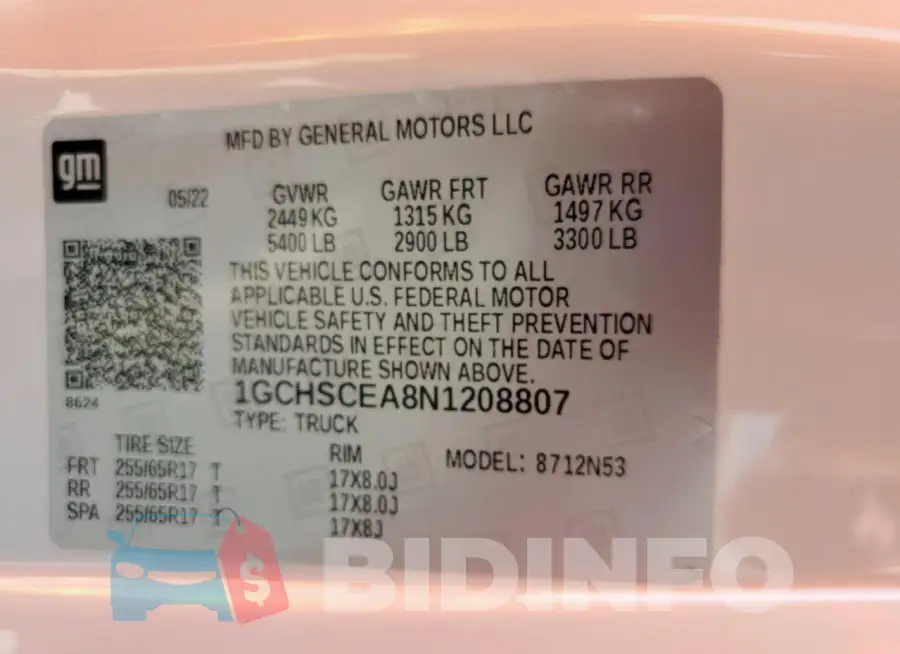 1GCHSCEA8N1208807 Photo# 12