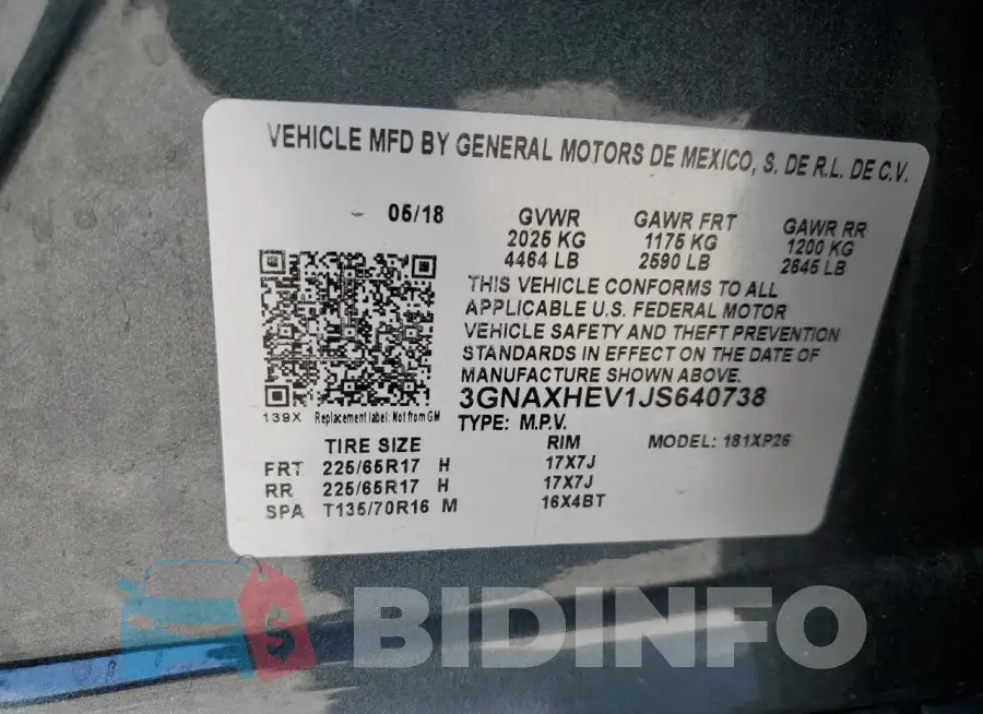 3GNAXHEV1JS640738 Photo# 13