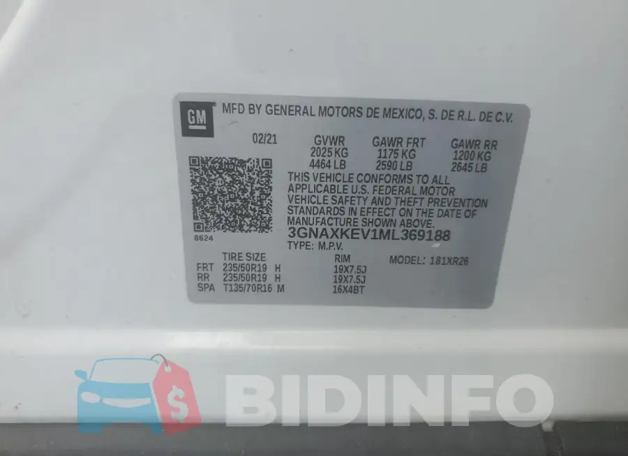 3GNAXKEV1ML369188 Photo# 13
