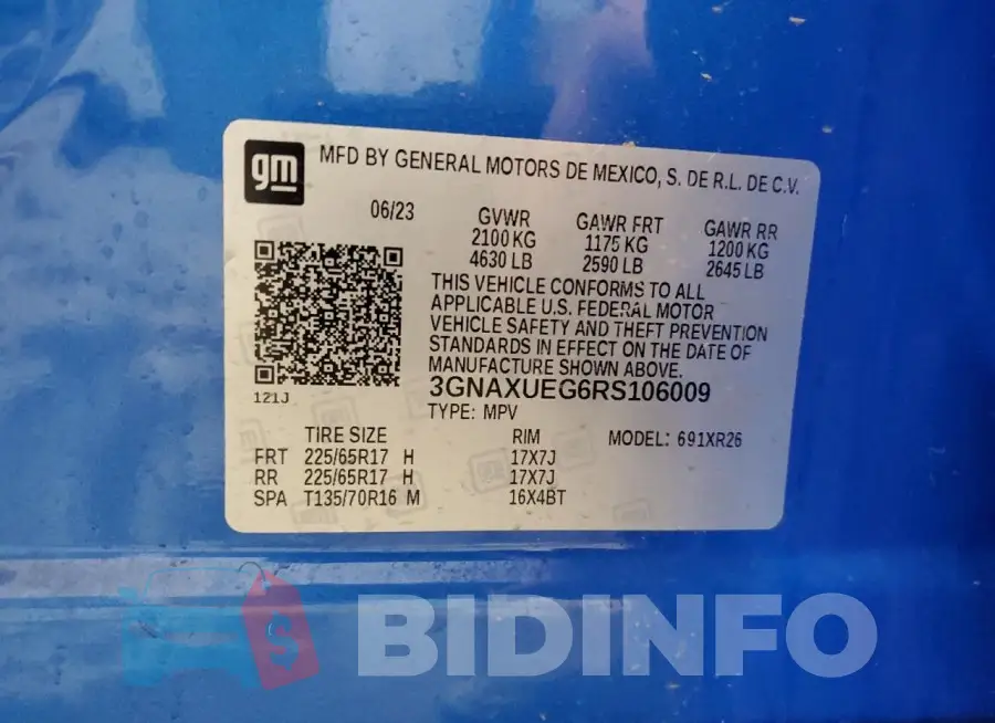 3GNAXUEG6RS106009 Photo# 13