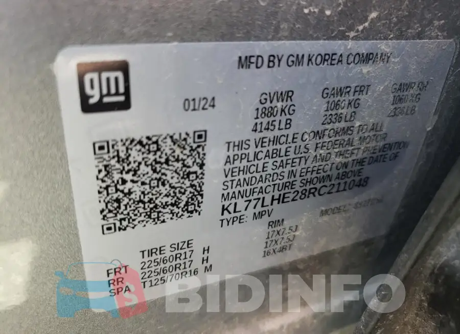 KL77LHE28RC211048 Photo# 13