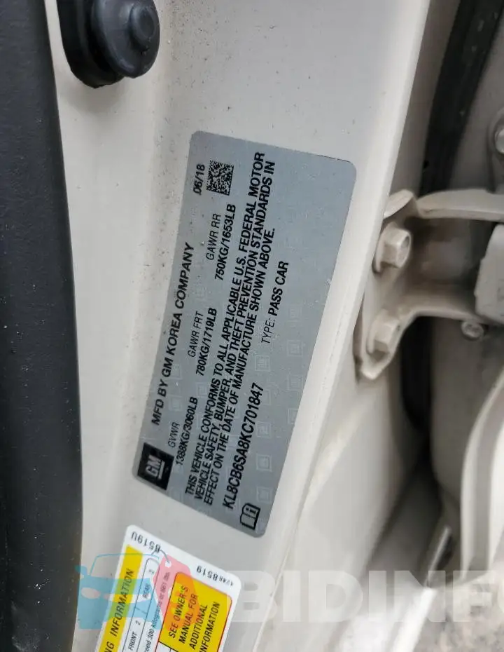 KL8CB6SA8KC701847 Photo# 13