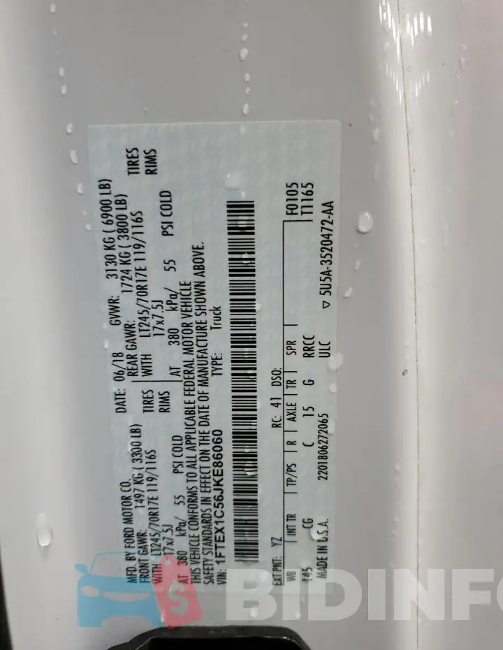 1FTEX1C56JKE86060 Photo# 13