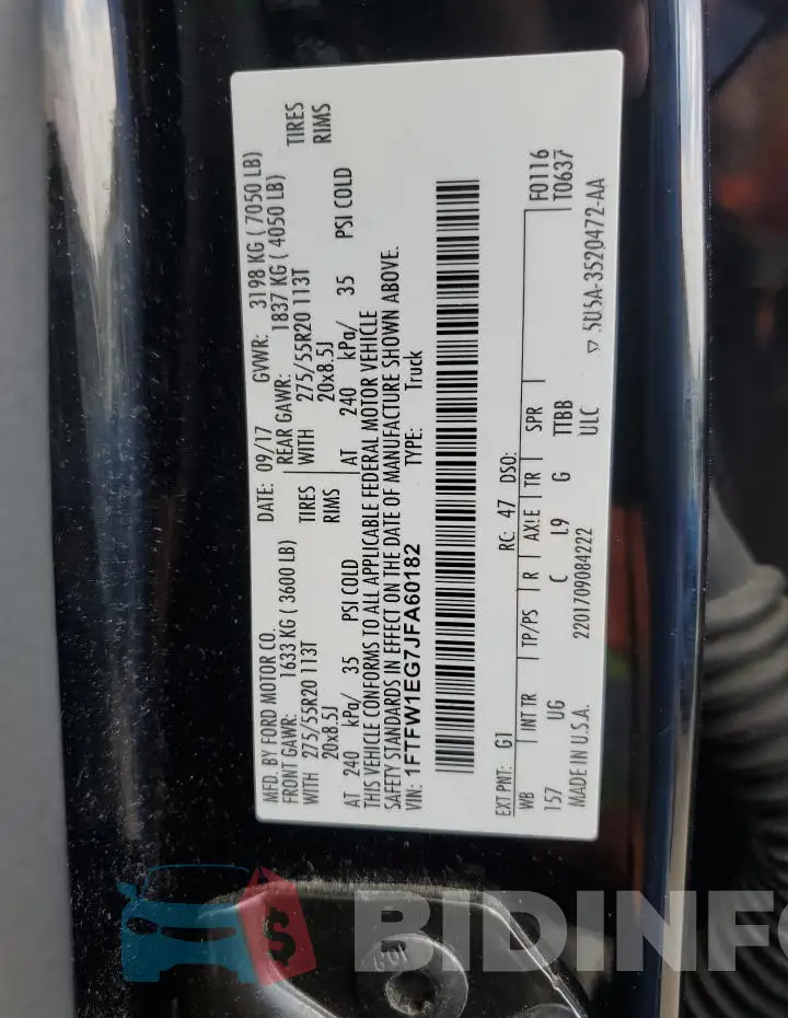 1FTFW1EG7JFA60182 Photo# 12