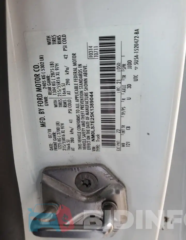 NM0LS7E25K1389044 Photo# 12