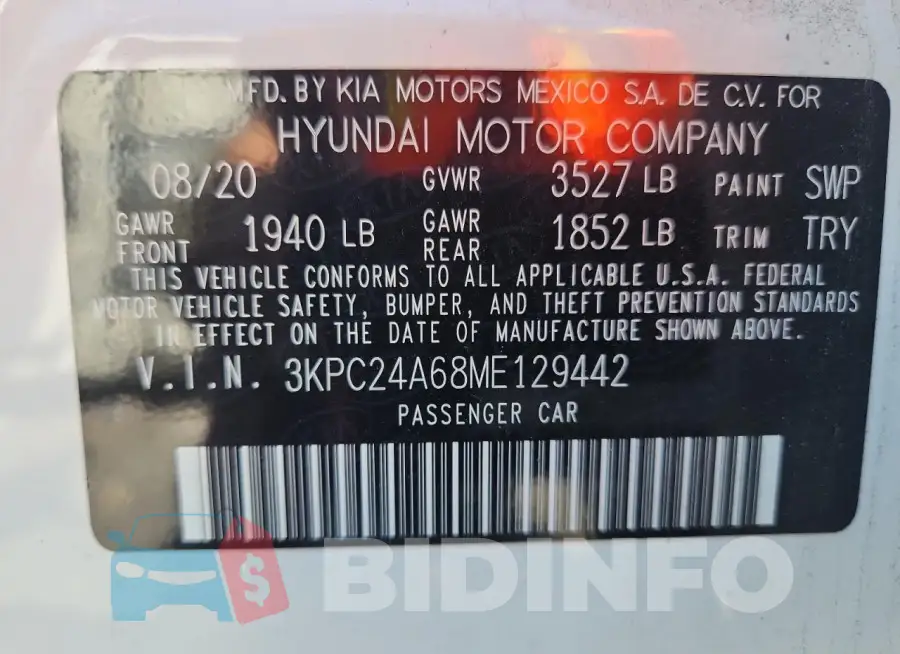 3KPC24A68ME129442 Photo# 12