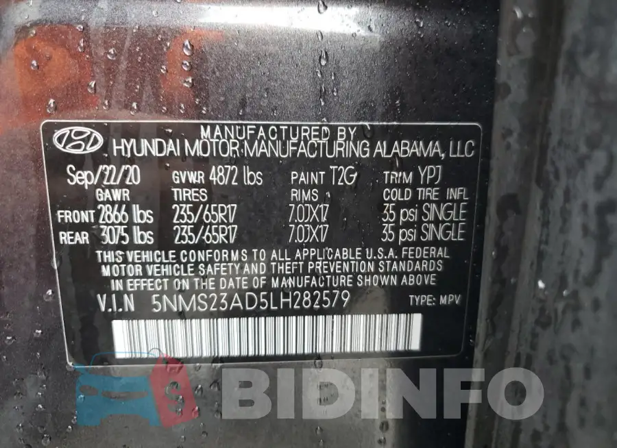 5NMS23AD5LH282579 Photo# 14