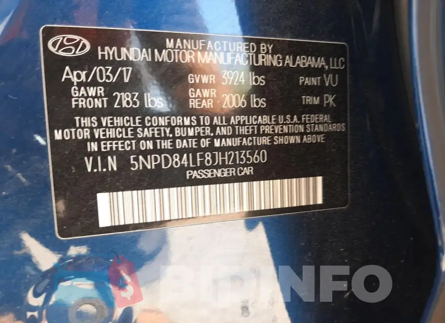 5NPD84LF8JH213560 Photo# 12