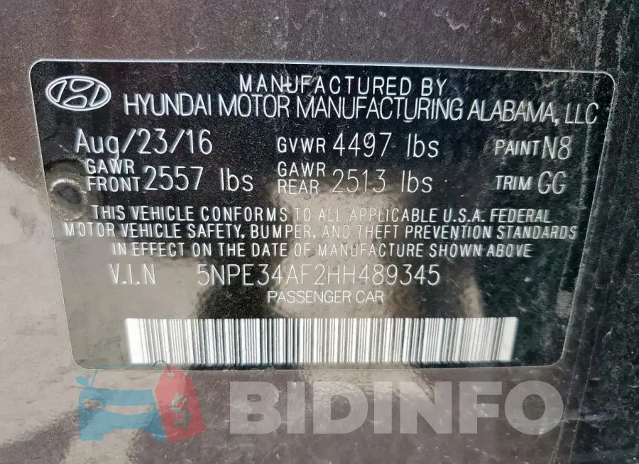 5NPE34AF2HH489345 Photo# 12