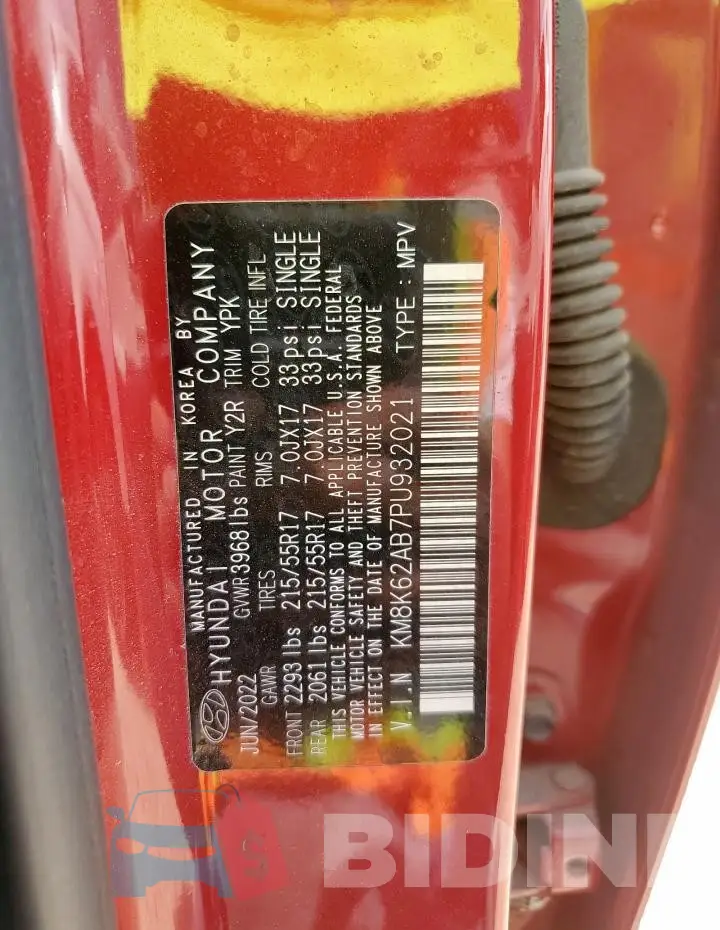 KM8K62AB7PU932021 Photo# 13
