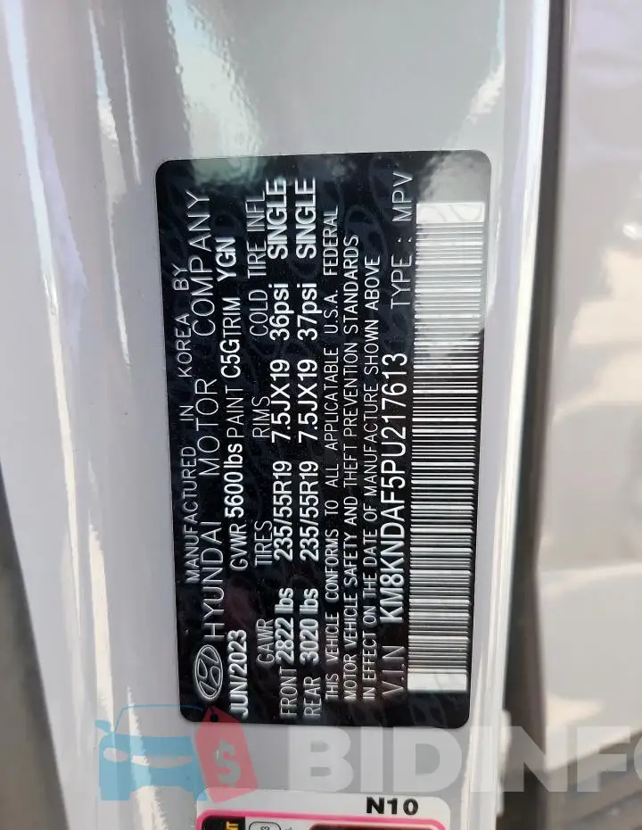 KM8KNDAF5PU217613 Photo# 13
