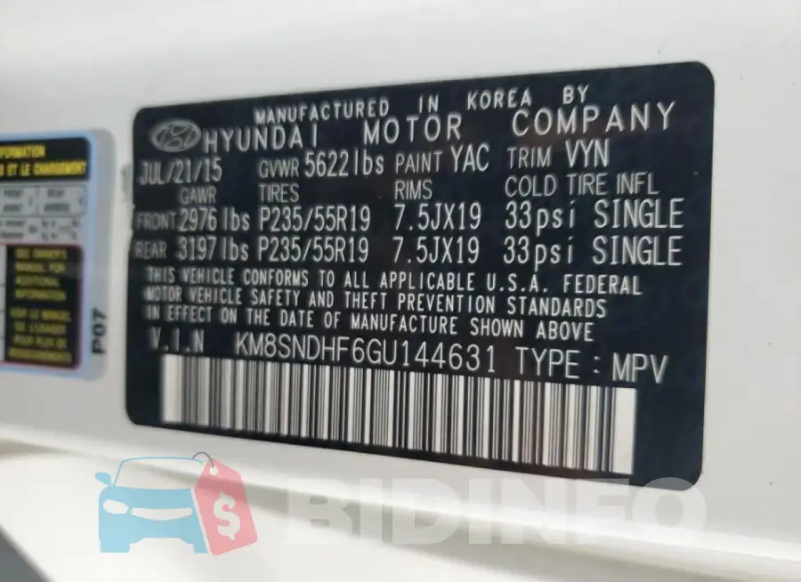 KM8SNDHF6GU144631 Photo# 13