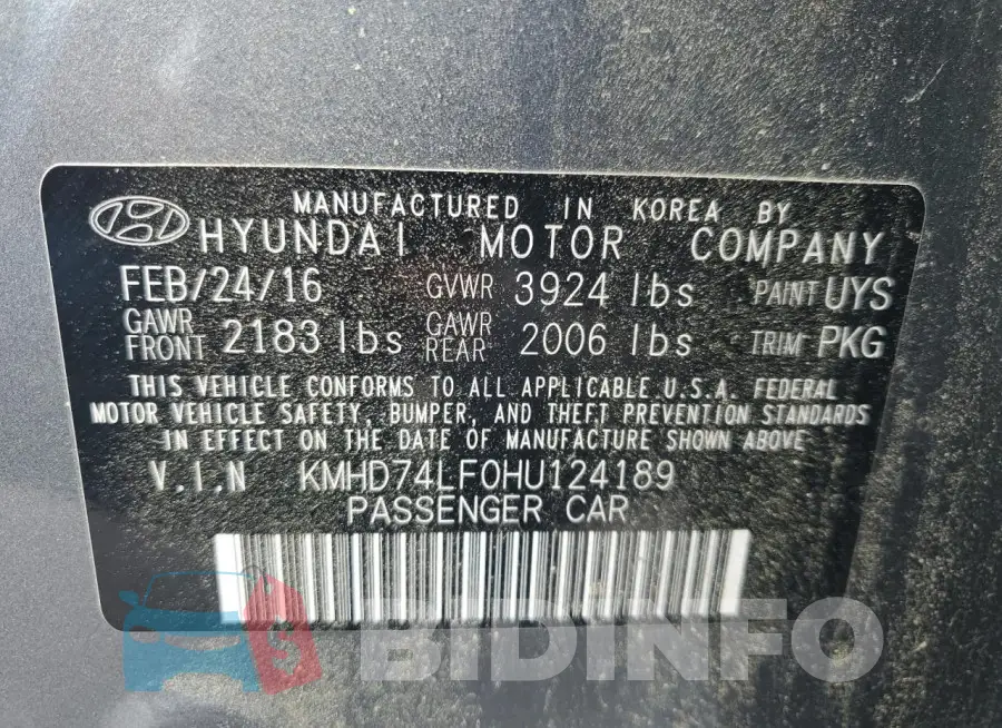 KMHD74LF0HU124189 Photo# 12