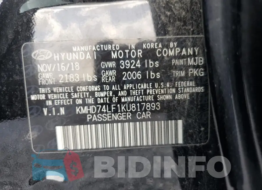 KMHD74LF1KU817893 Photo# 12