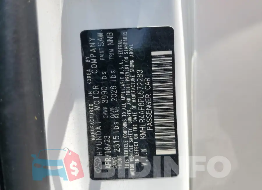 KMHLR4AF8PU572283 Photo# 13