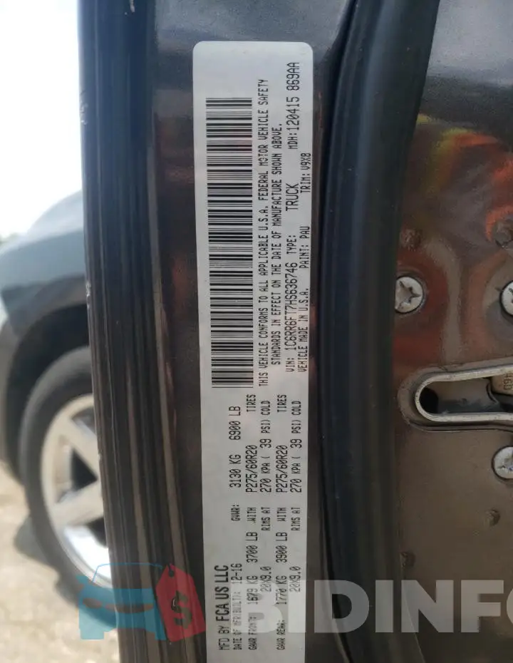 1C6RR6FT7HS636746 Photo# 12
