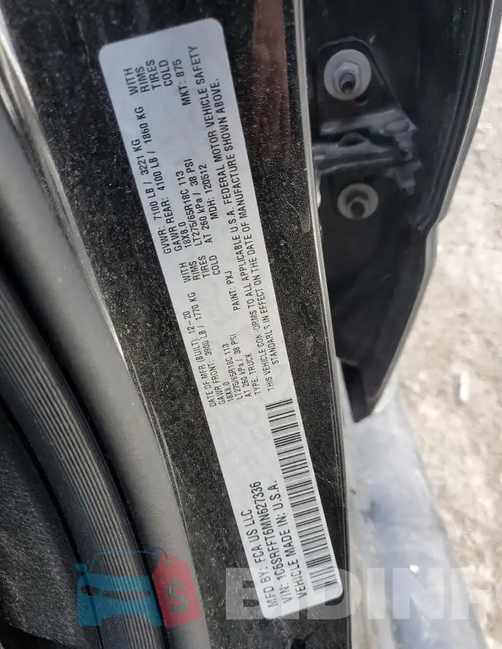 1C6SRFFT6MN627336 Photo# 12