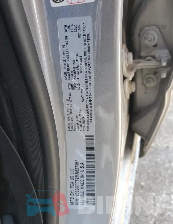 1C6SRFFT9MN637357 Photo# 12