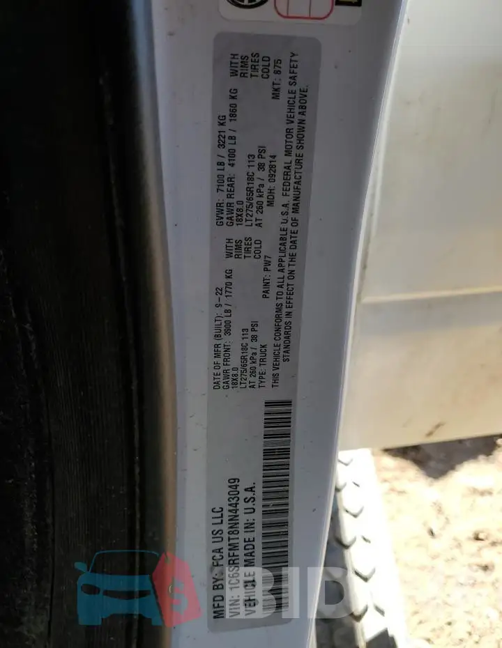 1C6SRFMT8NN443049 Photo# 12