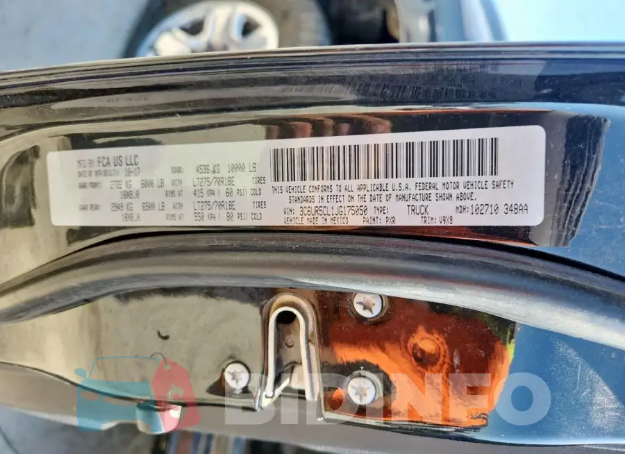 3C6UR5CL1JG175050 Photo# 12